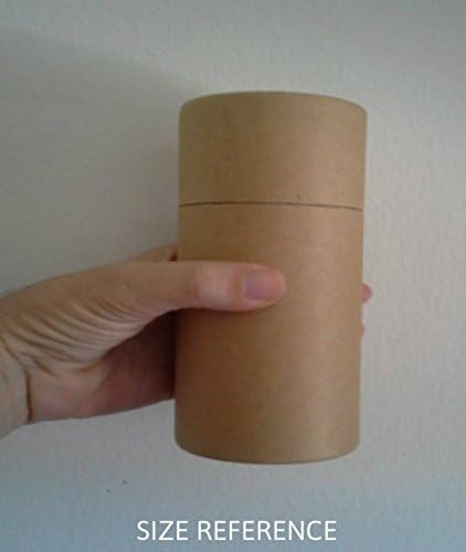 Set of Three Biodegradable Cremation Scattering Tubes with Telescopic Lids and Instructions