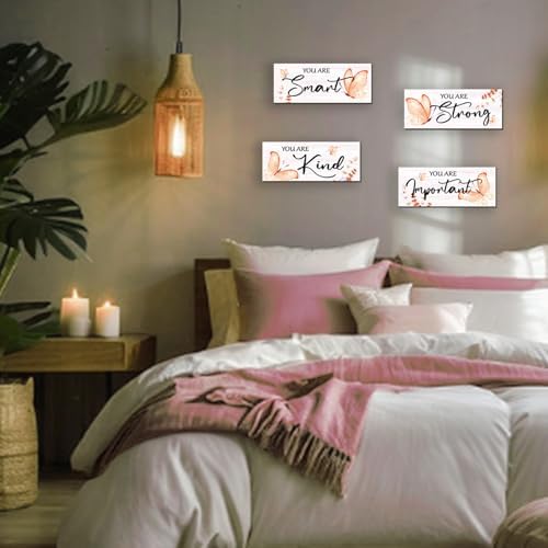 DONFENTHY 4 Pcs Butterfly Wall Decor Set
