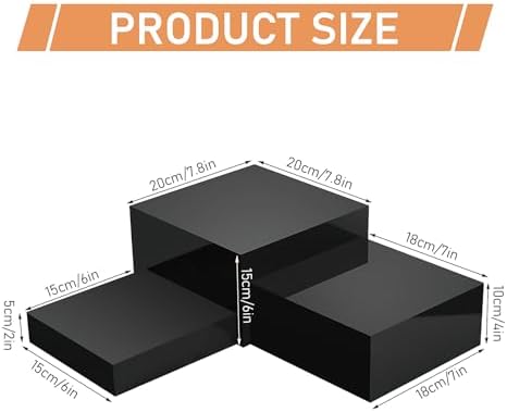 6 Pcs Acrylic Buffet Risers for Display