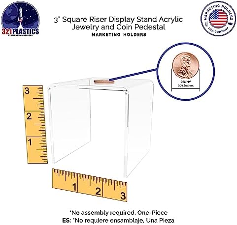 Marketing Holders 4 Pack Acrylic Riser Display Stand