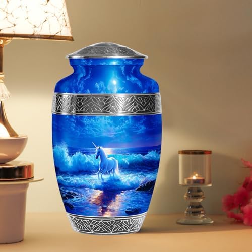 Unicorn Ashes Urn - 10 Inch Cremation Urn for Adults