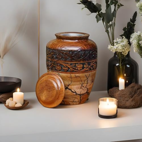 Generic Best Urn for Human Ashes Large Wooden Urn