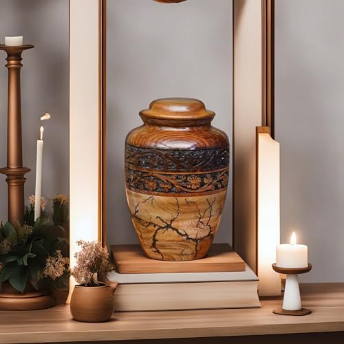 Generic Best Urn for Human Ashes Large Wooden Urn