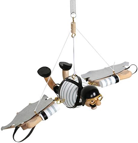 Wooden Bouncing Flying Man Vintage Mobile