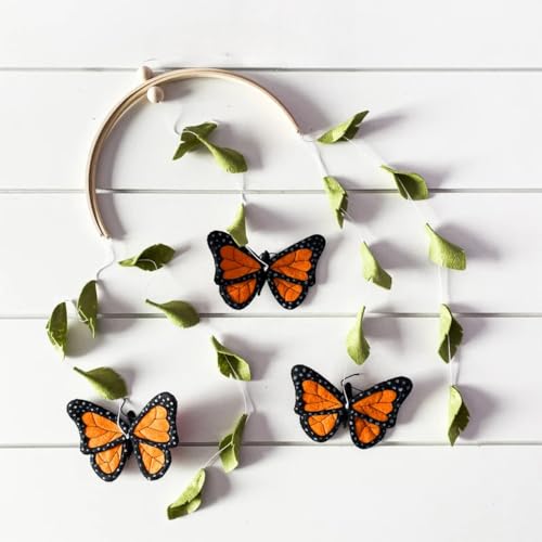 Graceful Butterfly Crib Mobile with Arched Hanger