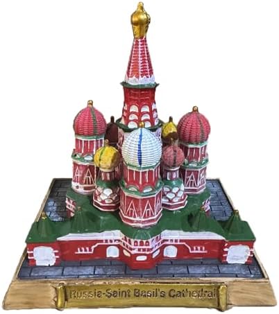 Russia St Basils Cathedral Resin Statue Collectible Home Decor