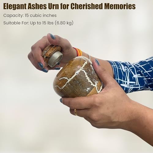 Handcrafted Wooden Urns for Ashes - Small Cremation Urns with Natural Finish