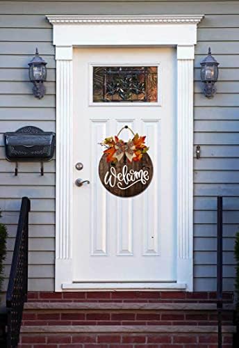 Rustic Wooden Fall Welcome Sign Halloween Decor