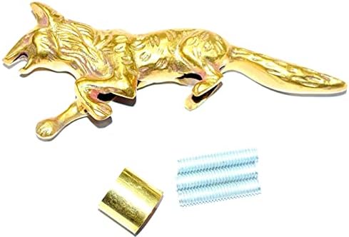 Decorative Gold Fox Wall Sculpture Handcrafted Metal Art