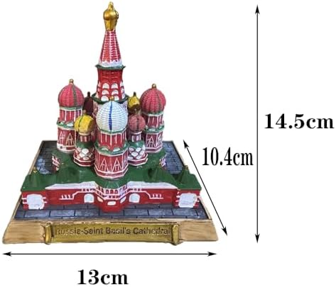 Russia St Basils Cathedral Resin Statue Collectible Home Decor
