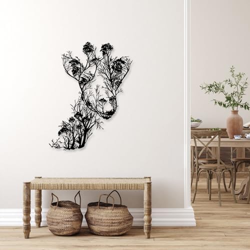 Rajukit Giraffe Wall Art Large Metal Decor