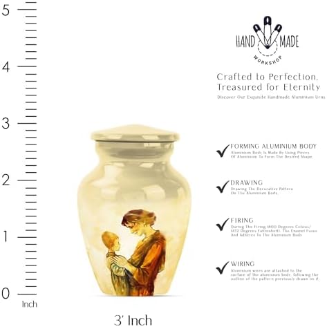 3 Inch Small Urn - Decorative Ashes Urn for Human