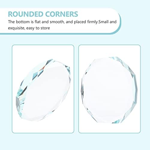 ARTIBETTER Round Crystal Glass Display Riser Base