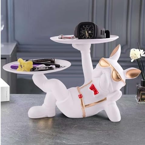 Cute Resin Dog Statue Decor for Home Office