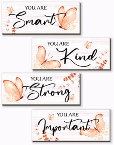 DONFENTHY 4 Pcs Butterfly Wall Decor Set