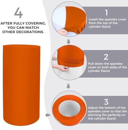 Babenest Cylinder Pedestal Covers Set of 3 Spandex Elastic Decor