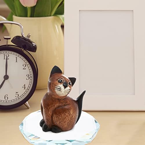 ARTIBETTER Round Crystal Glass Display Riser Base