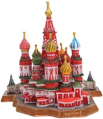 Russia St Basils Cathedral Resin Statue Collectible Home Decor
