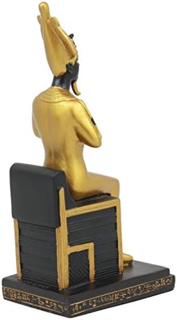 Ebros Egyptian God Osiris Seated On Throne Statue