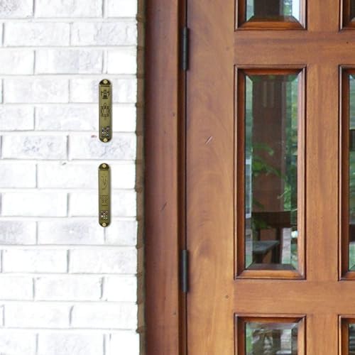 MAGICLULU 5Pcs Metal Mezuzah Scroll Cases
