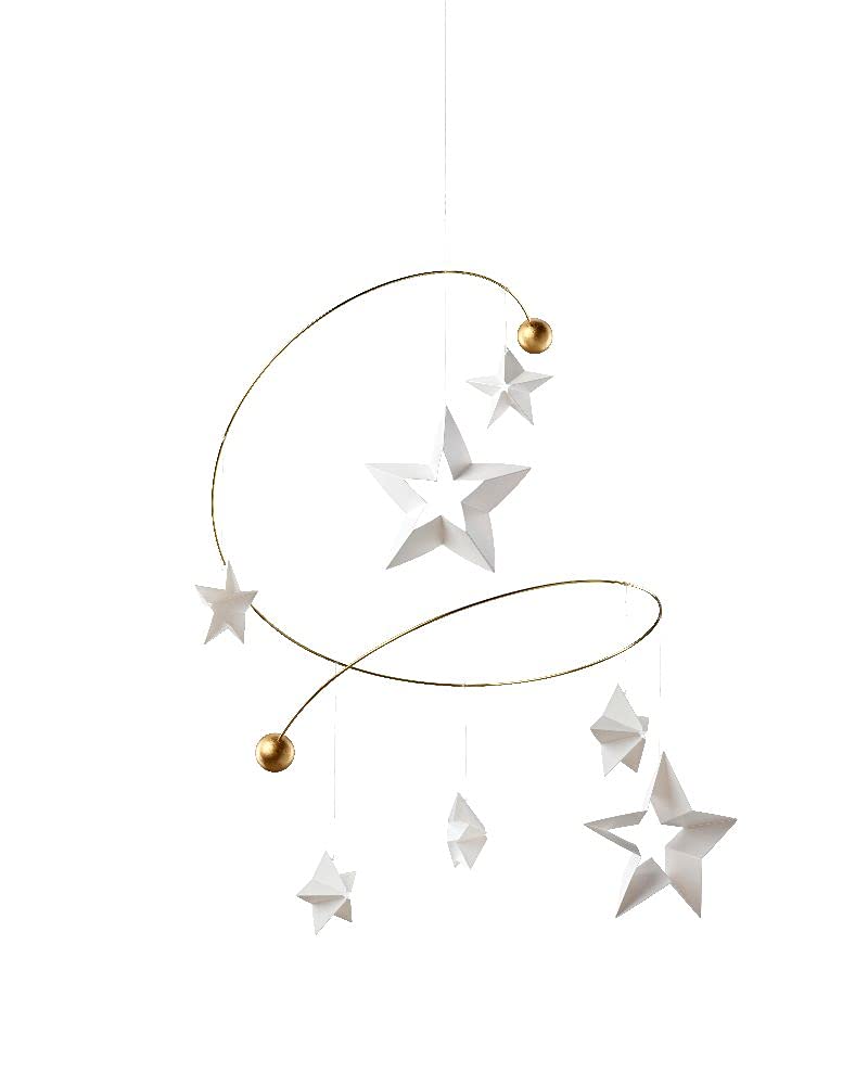 Starry Night 7 Star Mobile - 11 Inches Handmade in Denmark