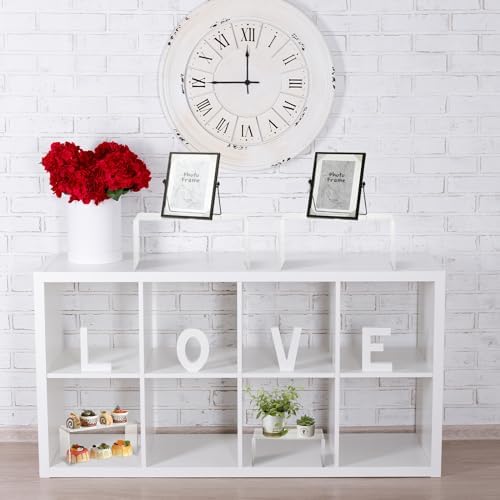 Soaoo 4pcs Clear Acrylic Display Riser Stand for Cupcakes and Collectibles