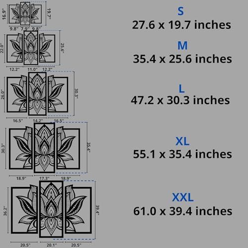 Vailla 3D Lotus Flower Wood Wall Art Decor