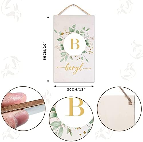 WengBeauty Custom Wood Last Name Sign Wedding Gift