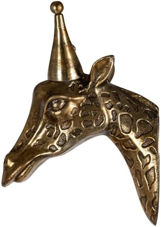 Creative Co Op Cast Aluminum Giraffe Wall Sculpture
