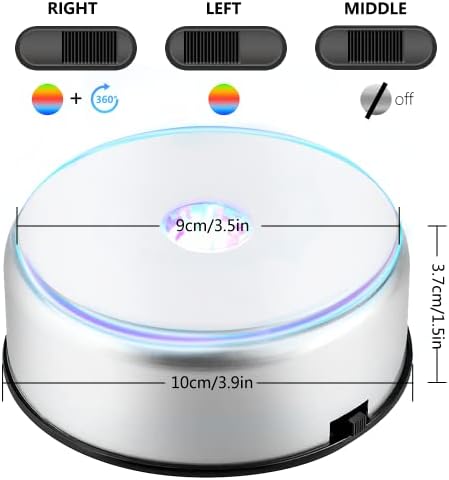 Watris Veiyi 4 Inch LED Rotating Display Stand