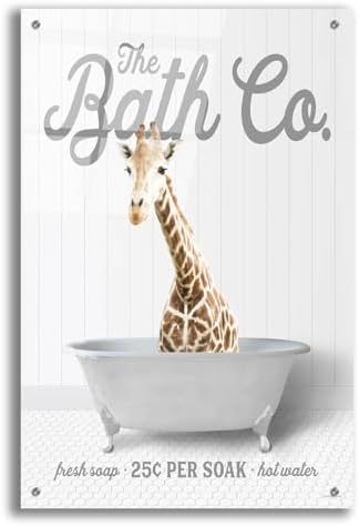 Epic Art Giraffe Wall Art 24x36 Inches