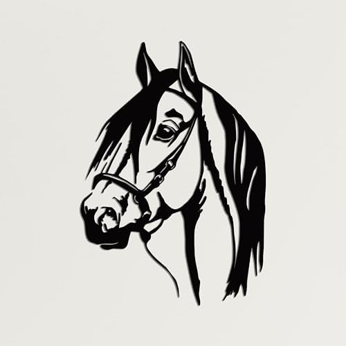 DEKADRON Horse Head 3D Wall Sculpture 13x18 Inch