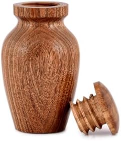 NIRMAN Acacia Wood Urns for Cremated Ashes