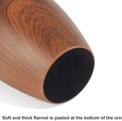 Nyutu Urn for Ashes 10 Inch Aluminum Wood Cremation Urn