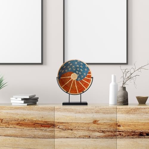 Blulu 4 Pc 12 Inch Round Metal Display Stand Black
