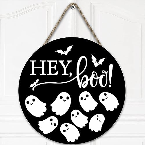 Halloween Door Welcome Sign with Twine Rope Hanging Decor