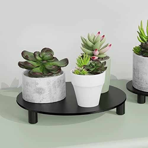 Modern Acrylic Display Riser 10 Inch 2-Pack Black