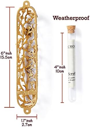 Grapes on Vine Mezuzah Case 6 Inch Decor