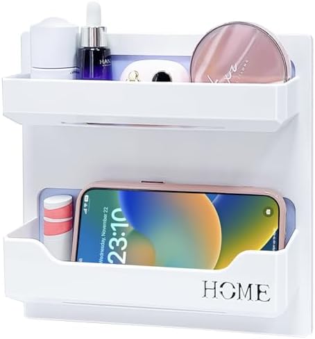 Floating Shelves for Bedside Storage and Organization