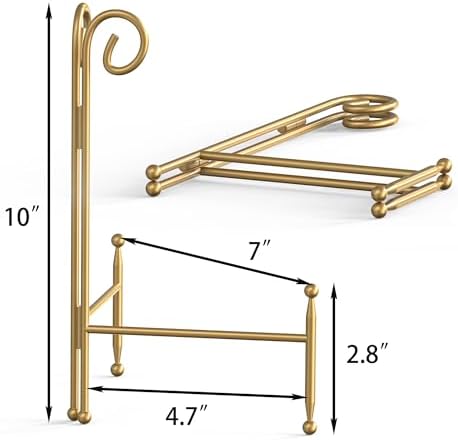 Foldable Metal Plate Stand for Home Decor