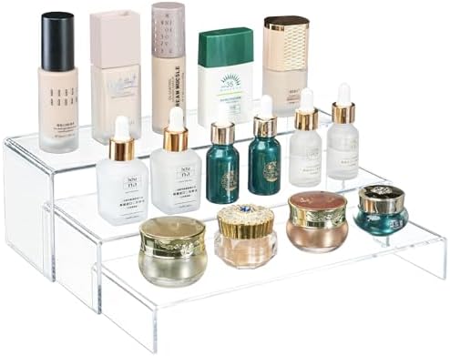 Yieach Clear Acrylic Risers Display Stands 3 Pcs
