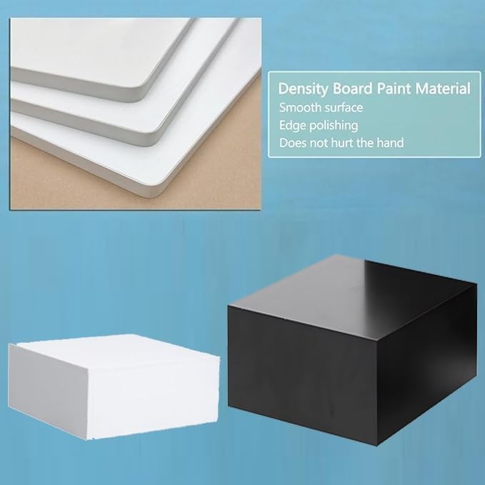 ZHFENGZHOU Display Riser Pedestal Stand Black Square