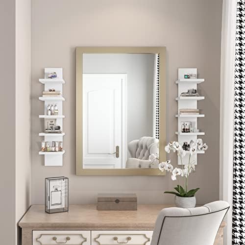 5 Tier Wall Shelf Unit White Vertical Floating Shelf 55