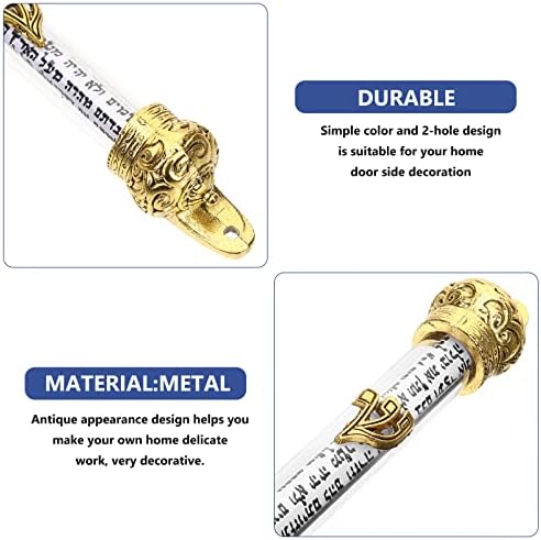 Happyyami Metal Mezuzah Scroll Door Decor