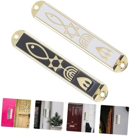 Ciieeo 2pc Door Mezuzah Case Decor