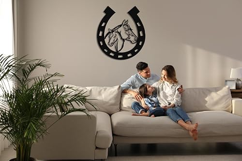 DEKADRON Metal Horse Head Wall Art Sculpture