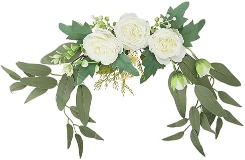 Artificial White Hydrangea Flower Swag for Wedding Arch Decor