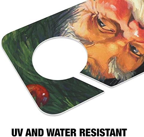 Christmas Santa Wreath Door Knob Hanger Sign