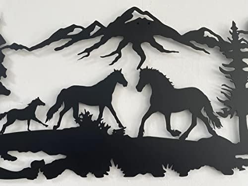 DEKADRON Metal Wall Decor Horse Family