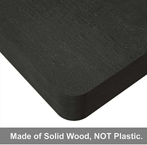 SRIWATANA Weathered Black Floating Shelves Set of 4